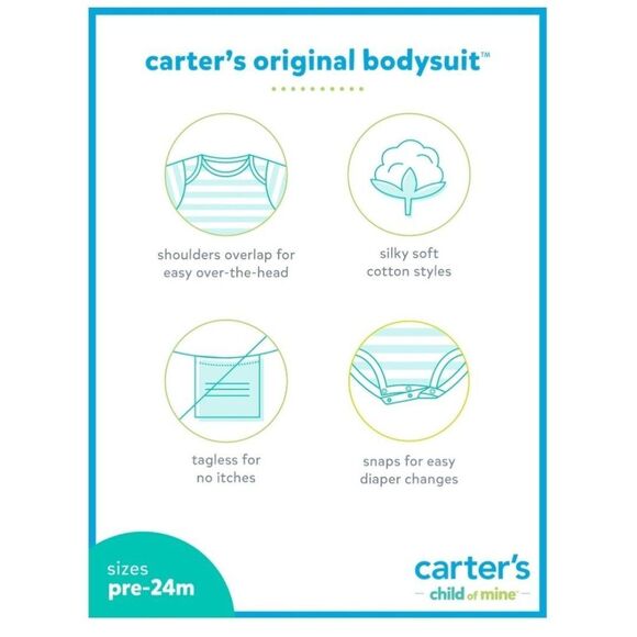 Carter's Child of Mine Baby Girl Outfit Set, 3-Piece, Size 0/3m - Picture 6 of 6